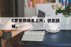 乐鱼APP-C罗世界排名上升，状态回暖。